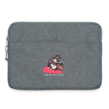 Devil woman - Laptop bag 15" - heather grey - Front