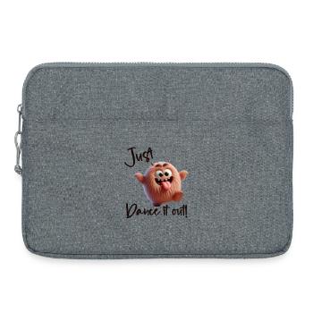 Il suffit de danser ! - Sacoche pour ordinateur portable 15 pouces - gris chiné - Devant