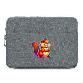 Castor - Sacoche pour ordinateur portable 15 pouces - gris chiné - Devant