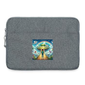 Imaginative Unicorn Wonderland - Laptop bag 15" - heather grey - Front