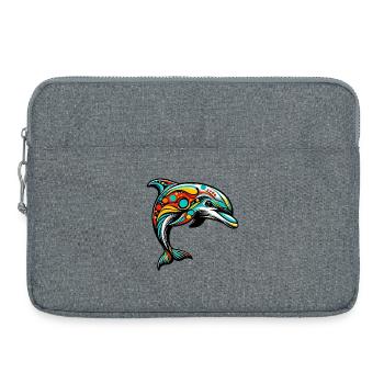 Delfin - Laptoptasche 15" - Grau meliert - Vorne