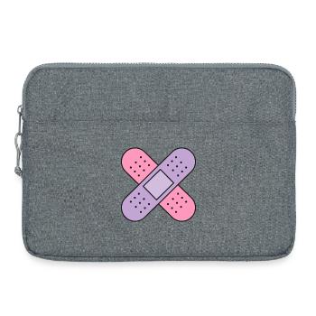 Plaster Cross Color - Laptop bag 15" - heather grey - Front