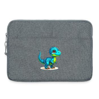 Dinosaure - Sacoche pour ordinateur portable 15 pouces - gris chiné - Devant