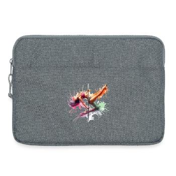 Pole Dance Dynamic Colors Pole Dance Gift - Laptop bag 15" - heather grey - Front