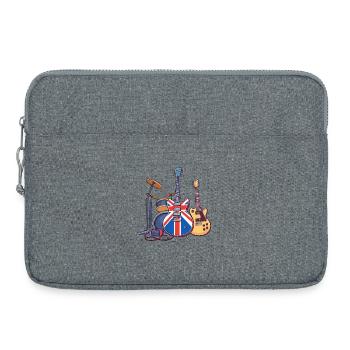 Rock Band Union Guitar Art - Laptop bag 15" - heather grey - Front