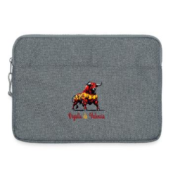 Le design du drapeau de la Fierté de Valence - Sacoche pour ordinateur portable 15 pouces - gris chiné - Devant