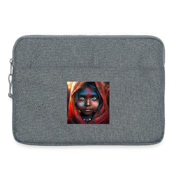Hindu Child Portrait - Laptop bag 15" - heather grey - Front