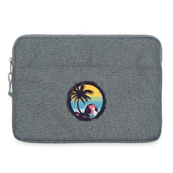 Soccer Drawing - Laptop bag 15" - heather grey - Front