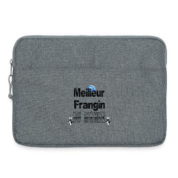 Meilleur Frangin du Monde - Sacoche pour ordinateur portable 15 pouces - gris chiné - Devant