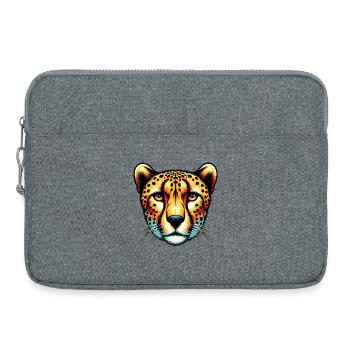 Guépard - Sacoche pour ordinateur portable 15 pouces - gris chiné - Devant
