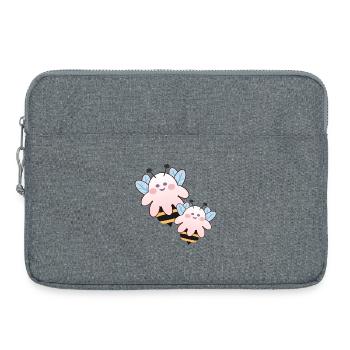 COSTUMES D’HALLOWEEN, FANTÔMES, COUPLES - Sacoche pour ordinateur portable 15 pouces - gris chiné - Devant