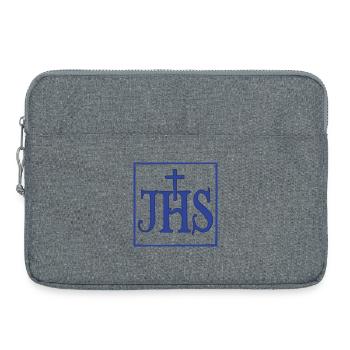 Iesus Hominum Salvator - Laptoptasche 15" - Grau meliert - Vorne
