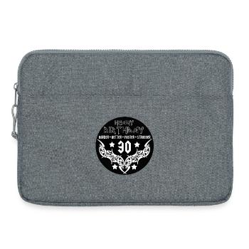 30.Geburtstag , Heavy Birthday 30 (25) - Laptoptasche 15" - Grau meliert - Vorne