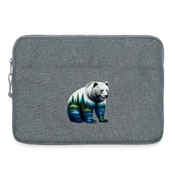 Bear - Laptop bag 15" - heather grey - Front