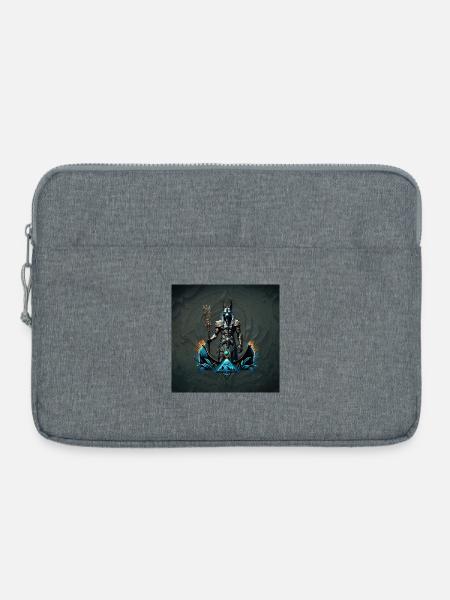 Anubis, der Gott der Toten. - Laptoptasche 15" - Grau meliert
