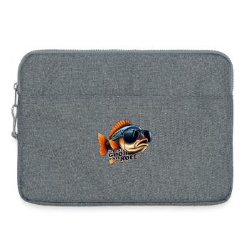 Poisson Let the good times roll - Laptop bag 15" - heather grey - Front