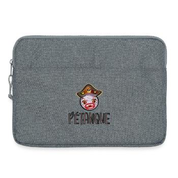 Pétanque Boules Pirate - Costume - Laptop bag 15" - heather grey - Front