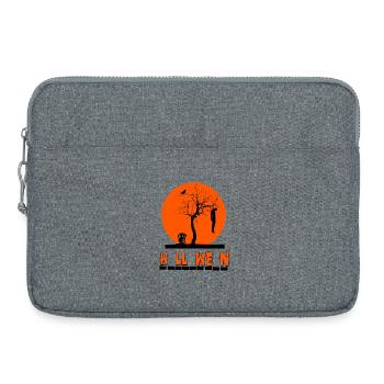 Halloween - Sacoche pour ordinateur portable 15 pouces - gris chiné - Devant