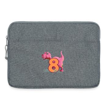 Nr.8 Dino - Laptoptasche 15" - Grau meliert - Vorne