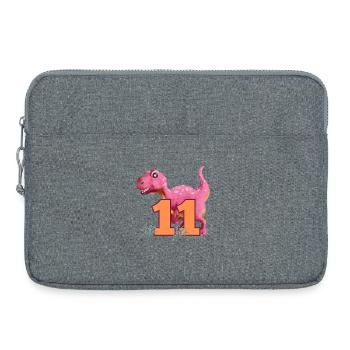 No.11 Dino - Laptop bag 15" - heather grey - Front