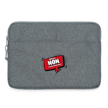 Dites non à votre belle-mère - Sacoche pour ordinateur portable 15 pouces - gris chiné - Devant