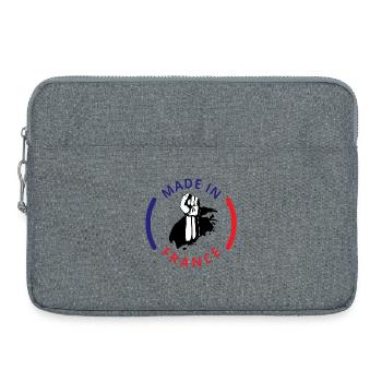 Made in France - Laptop bag 15" - heather grey - Front