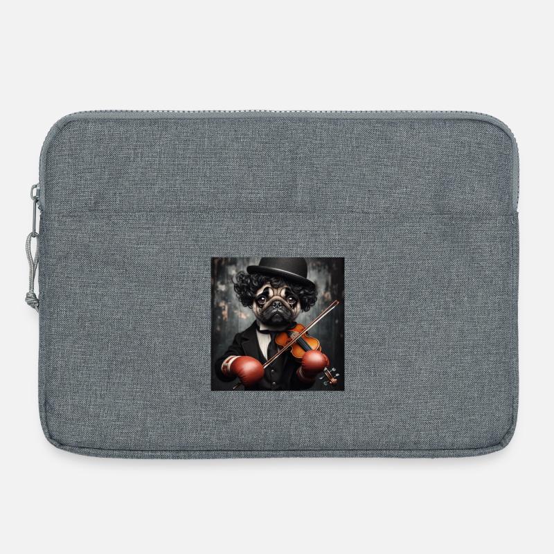 Clown Triste - Sacoche pour ordinateur portable 15 pouces - gris chiné
