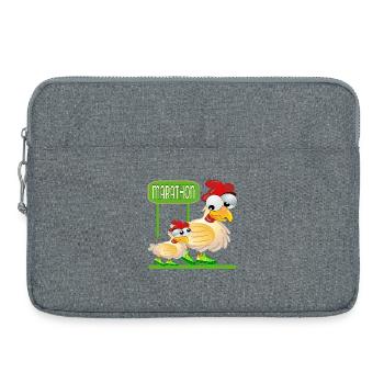 MARATHON RUNNING - GEFLÜGEL HUHN - Laptoptasche 15" - Grau meliert - Vorne