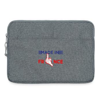 Made in France - Laptop bag 15" - heather grey - Front