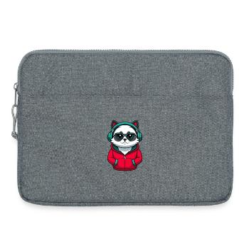Birma Heilige Katze Rasse Karikatur Kawaii Tier Haustier - Laptoptasche 15" - Grau meliert - Vorne