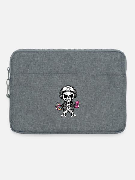 Graffiti Sprayer - Laptoptasche 15" - Grau meliert