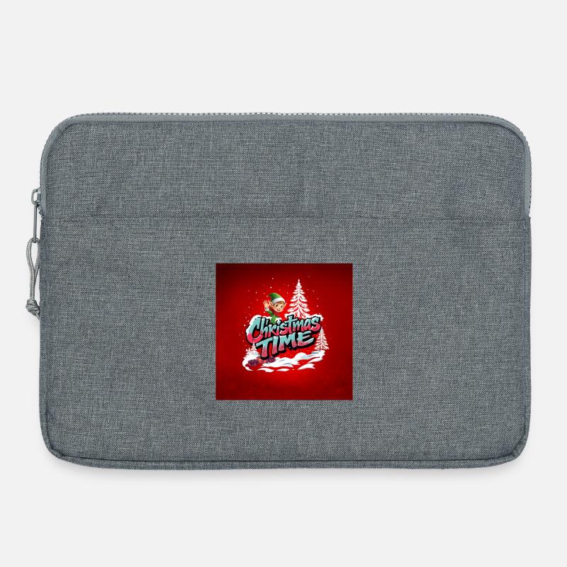 Ein fröhlicher Elf - Laptoptasche 15" - Grau meliert