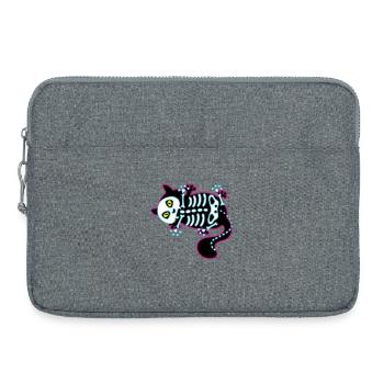 Funny Cat – Halloween Humor - Laptop bag 15" - heather grey - Front