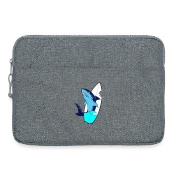 Surfboard - Laptop bag 15" - heather grey - Front