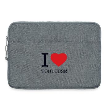J’AIME TOULOUSE France Frankreich - Sacoche pour ordinateur portable 15 pouces - gris chiné - Devant