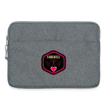 DESSIN AU TRAIT - ADIEU - Sacoche pour ordinateur portable 15 pouces - gris chiné - Devant