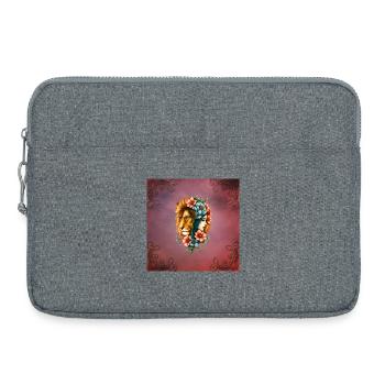 Wunderbare Frau, deren lange Haare - Laptoptasche 15" - Grau meliert - Vorne