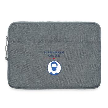 Au bal masqué - Sacoche pour ordinateur portable 15 pouces - gris chiné - Devant