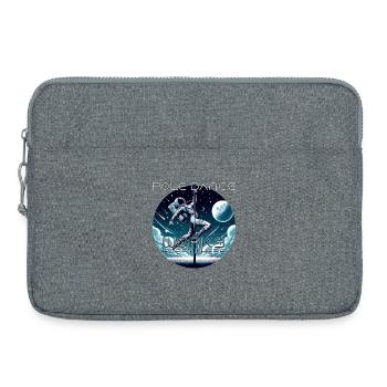 Pole Dance Astronaut Pole Dance Gift - Laptop bag 15" - heather grey - Front
