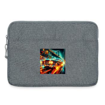 Vintage Electric Car - Laptop bag 15" - heather grey - Front