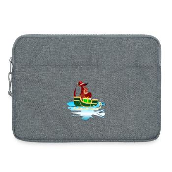 TRAÎNEAU KANGOUROU DE NOËL - Sacoche pour ordinateur portable 15 pouces - gris chiné - Devant