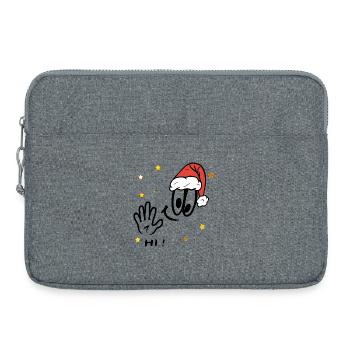 Bande dessinée Père Noël - Sacoche pour ordinateur portable 15 pouces - gris chiné - Devant