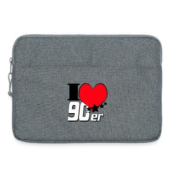 90s Party , Theme Party , 90s Outfit (25) - Laptop bag 15" - heather grey - Front