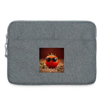 Tomate stylée - Sacoche pour ordinateur portable 15 pouces - gris chiné - Devant