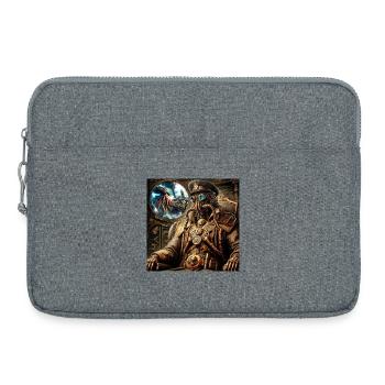Captain Nemo Steampunk - Laptop bag 15" - heather grey - Front