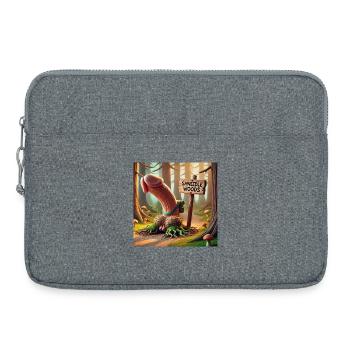 Penis Pimmel Schwanz Shneedle Woods - Laptoptasche 15" - Grau meliert - Vorne