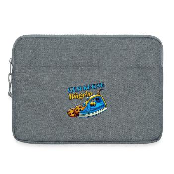 Allez les cookies en fer... - Sacoche pour ordinateur portable 15 pouces - gris chiné - Devant