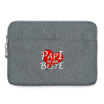 PAPI IST DER BESTE - Laptoptasche 15" - Grau meliert - Vorne