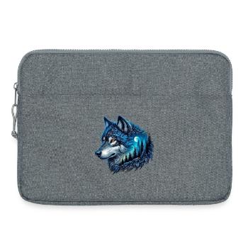 Loup - Sacoche pour ordinateur portable 15 pouces - gris chiné - Devant