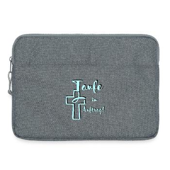 Baptême de la part de Kontrast Fish plonge dans la croix - Sacoche pour ordinateur portable 15 pouces - gris chiné - Devant